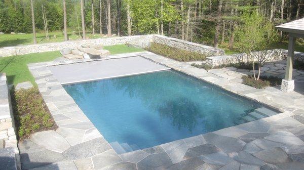 Shotcrete Swimming Pool with Automatic Safety Cover