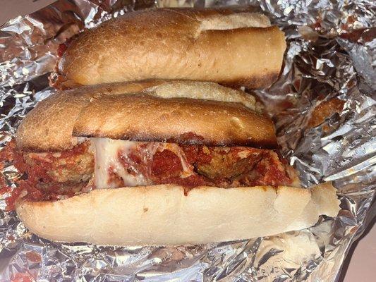 Meatball Parmigiana Sandwich