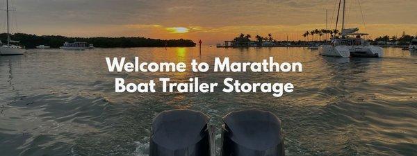 Welcome to Marathon Boat Trailer Storage