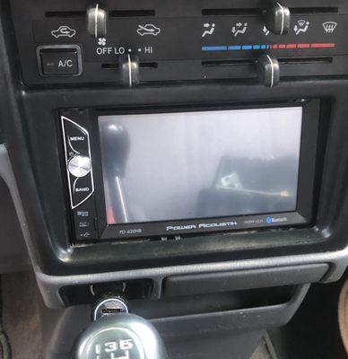 Power acoustik double din