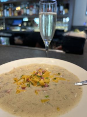 Baked potato  soup ! ABSOLUTELY DELICIOUS!