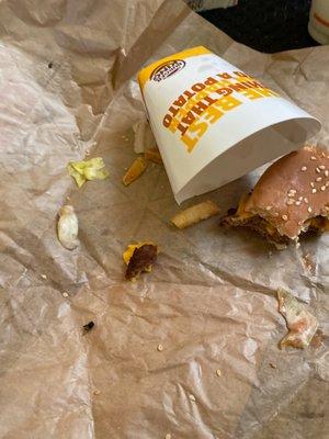 This is what I just found at the bottom of my fries at Burger King off of Troy in Pueblo Colorado