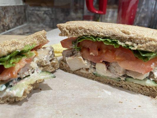 Chico Chicken Salad on honey whole wheat. Excellent!