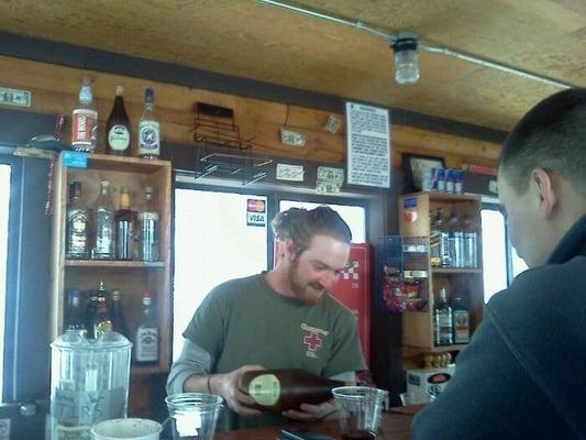 Steve, the bartender at flyers