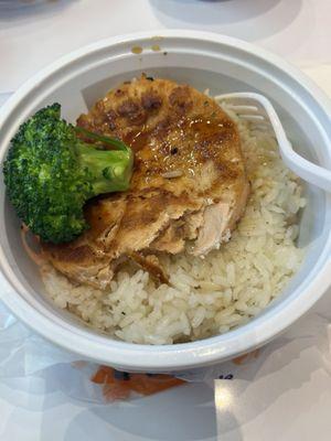 Salmon rice bowl