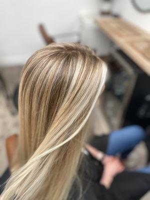 It's highlight season! Done by Morgan! Text: (415) 994-6117 or book online: 
 https://www.vagaro.com/saltandsalonsf