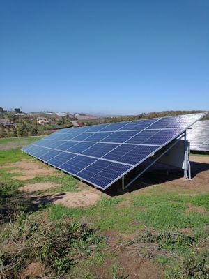 Ground mount system in Morro Hills, Oceanside,CA