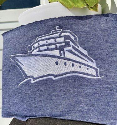 Created this design for a charter crew. Email us for a quote for your company's logo.