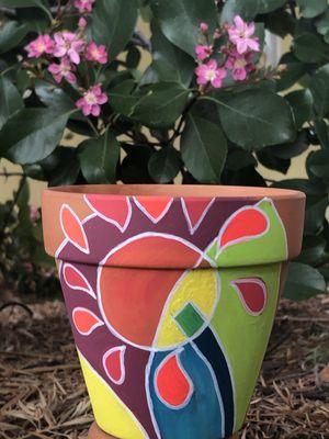 Garden Art this Month, paint pots, make suncatchers and Windchimes!