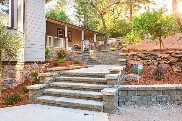 Entryway with Belgard Stones! Santa Rosa project!