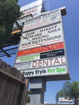 Signage from Topanga