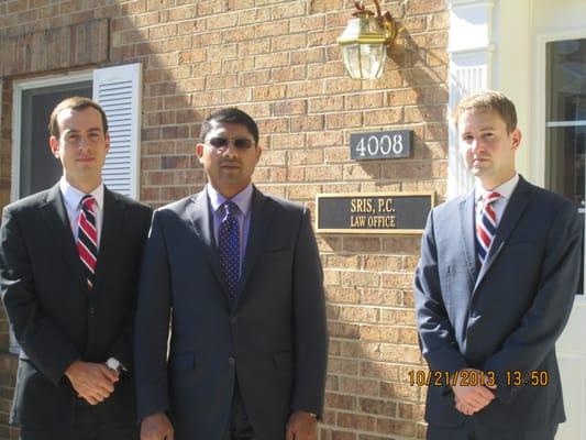 Attorney Luke Archer, Attorney Sris, Attorney Ryan Ames (from left to right)