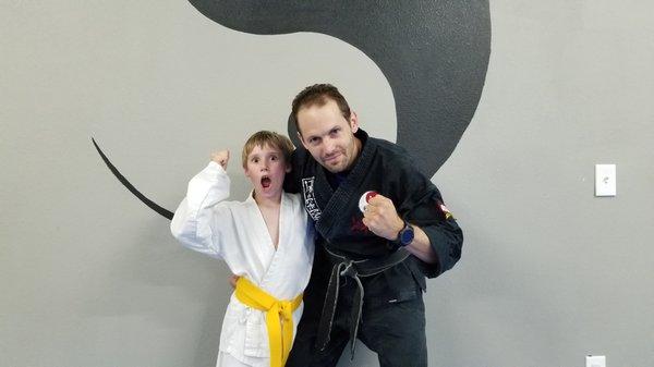 Noah tested for Yellow Belt