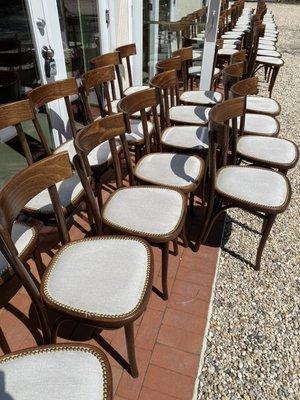 Restaurant chairs. Upholstery cleaning Roslyn.