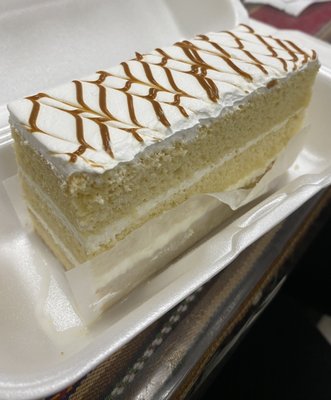 Tres Leches cake slice