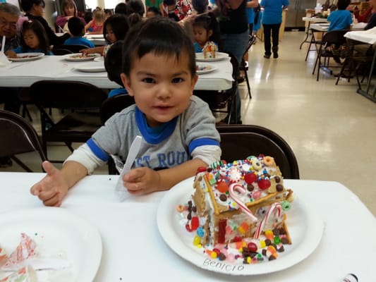 Finished gingerbread house!