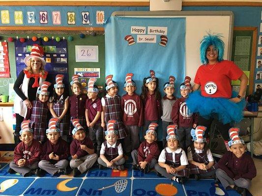 Pre-school celebrates Dr. Suess' birthday!