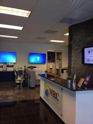 MRC has a beautiful Demo room in the Pleasanton office. State of the art equipment.