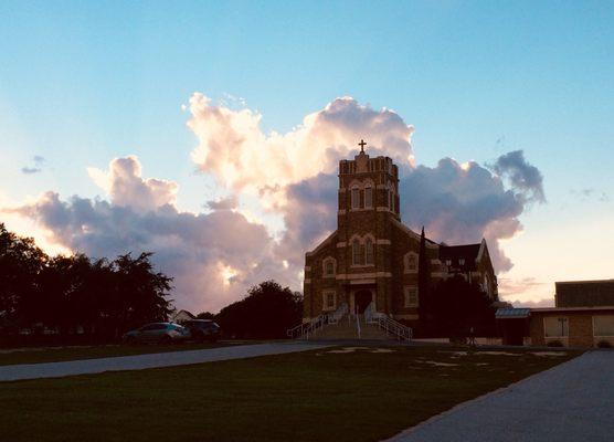 Great pic I took of the outside if the church in the fall