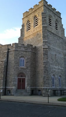 First Baptist Church is off of Washington Street and along Franklin Street the opposite side is Bloomfield Avenue