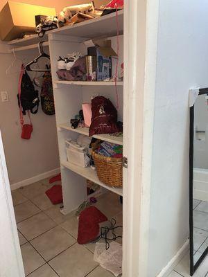 Deep clean bathroom closet & organizing (BEFORE)