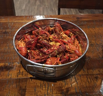 2lbs of crawfish in Atlantic Mix sauce