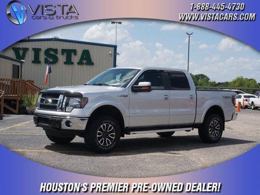 2012 Ford F-150 4X4 Lariat, silver with black leather woodgrain interior, only 39,000 miles, comes with limited warranty,touch screen radio