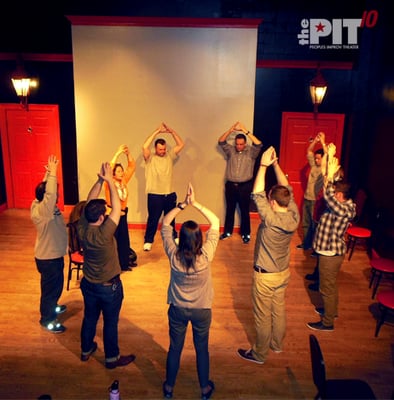 Nan gives a meditation class at the Peoples Improv Theater NYC, April 24, 2013