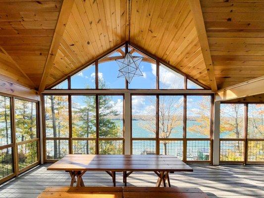 Custom built lake house on Skaneateles Lake