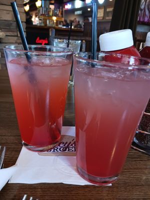 Strawberry and Raspberry lemonades