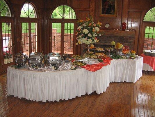 inside set up of our catering