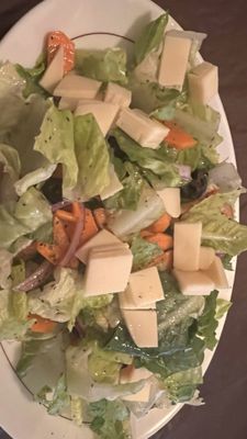 Salad with cheese