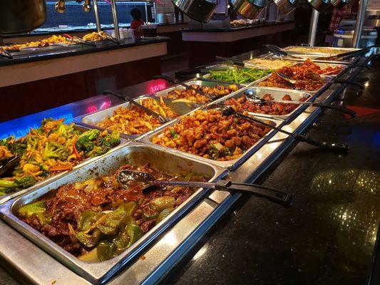 Hot buffet items