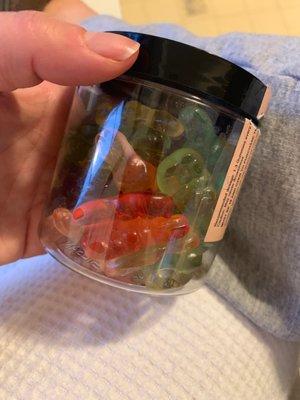 $90 for CBD gummies (500mg)