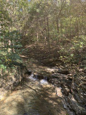 The brook below the home.