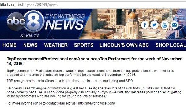 Marcelo Oleas, owner of M4 Worldwide, mentioned on ABC for his expertise in search engine optimization.