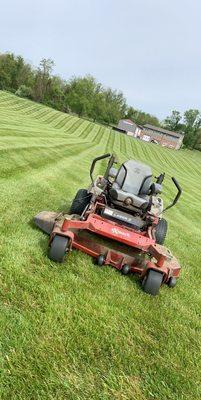 Mowing big fields