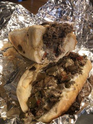 Loaded steak sub