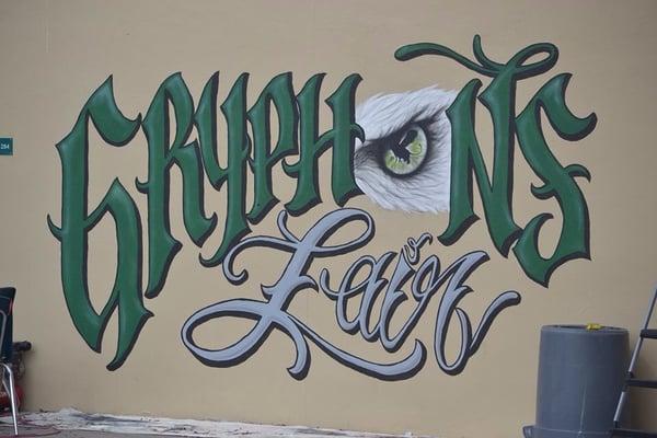 Mural at Sickles High school painted by Mike traina