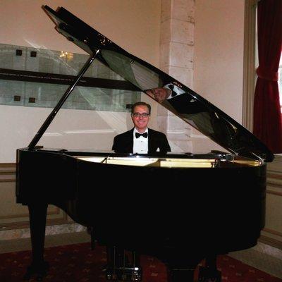 Pianist Kevin Fox - before an event he played for at the Granada Theatre in Santa Barbara, California.