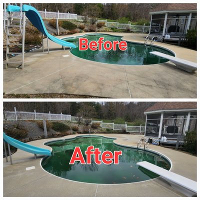 Pool surround clean up