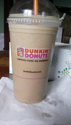 Supposed to b mocha coolatta made w/whole milk & no whip. This is NOT made w/milk. Is this how u treat the military?! Mgr was condescending.