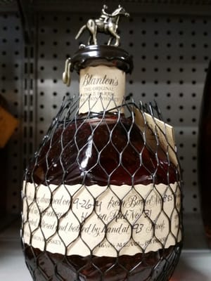 This bottle.. a special reserve whisky. So pretty. Yes, that IS how I buy my liquor.