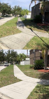 Sidewalk Before & After