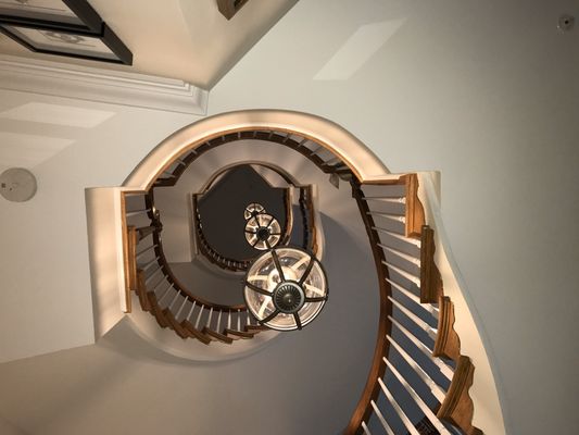 Redid this spiral stair case