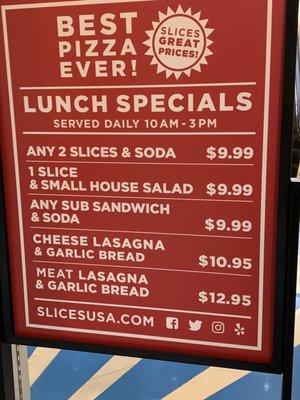 Specials!