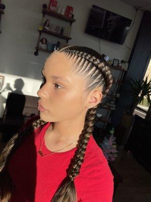 2 Feedin Stitch Braids by Mane Persuasion