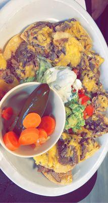 Brisket nachos