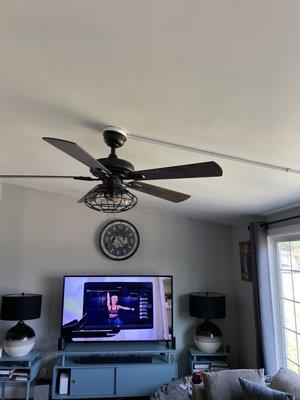 Ceiling fan install