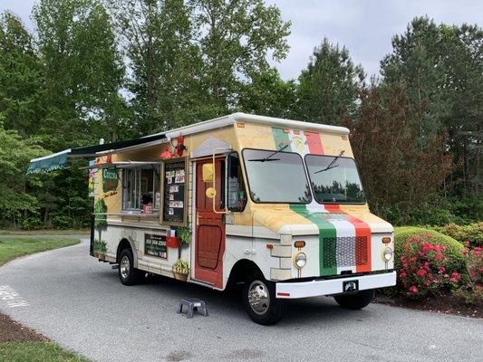 Ready to serve! We love bringing our fast Italian food truck to local events and communities.